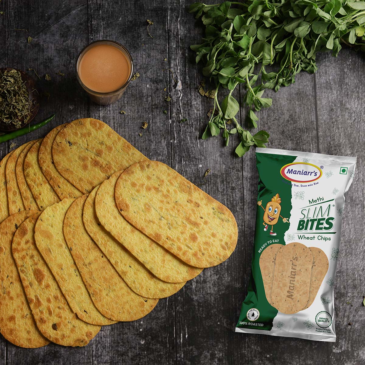 Maniarr's Methi MINI - SLIM BITES (60Gm) Maniarr's Methi MINI - SLIM BITES (60Gm)